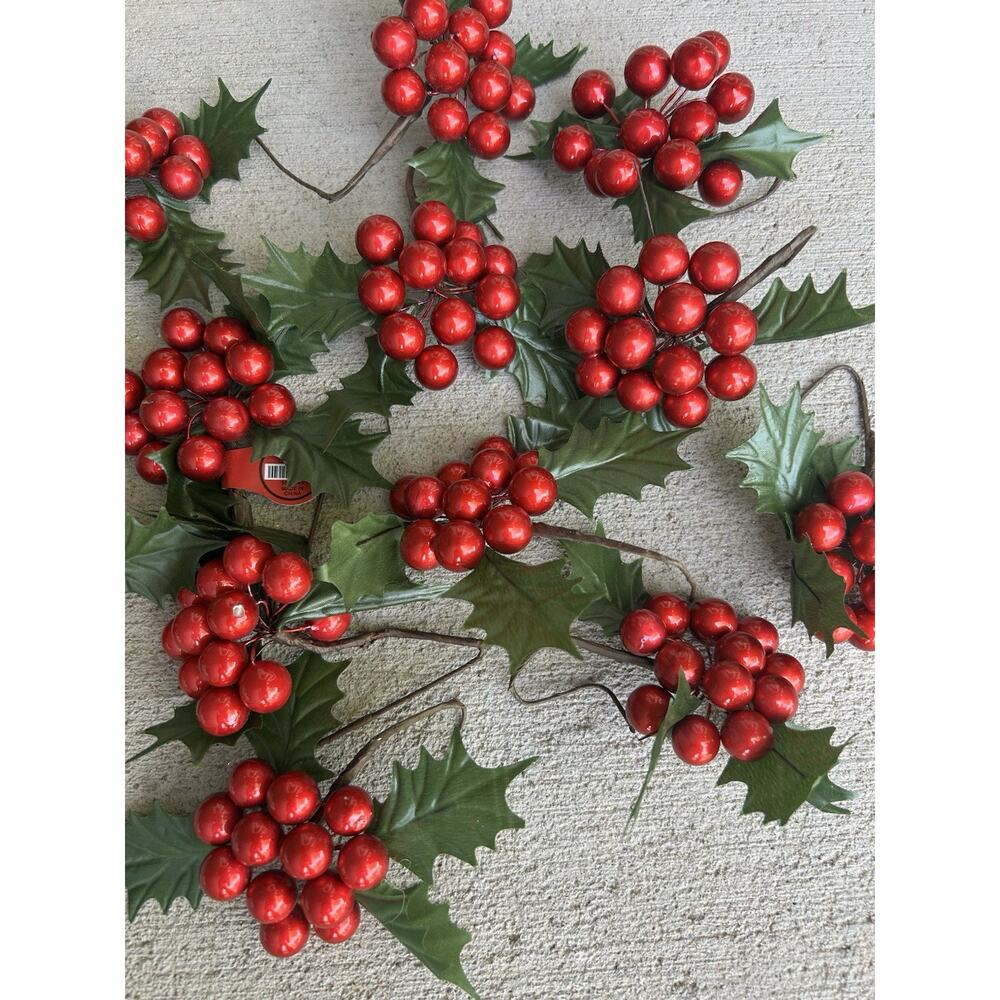 Christmas Holly Leaves Decoration Set of 12 Christmas Tree
